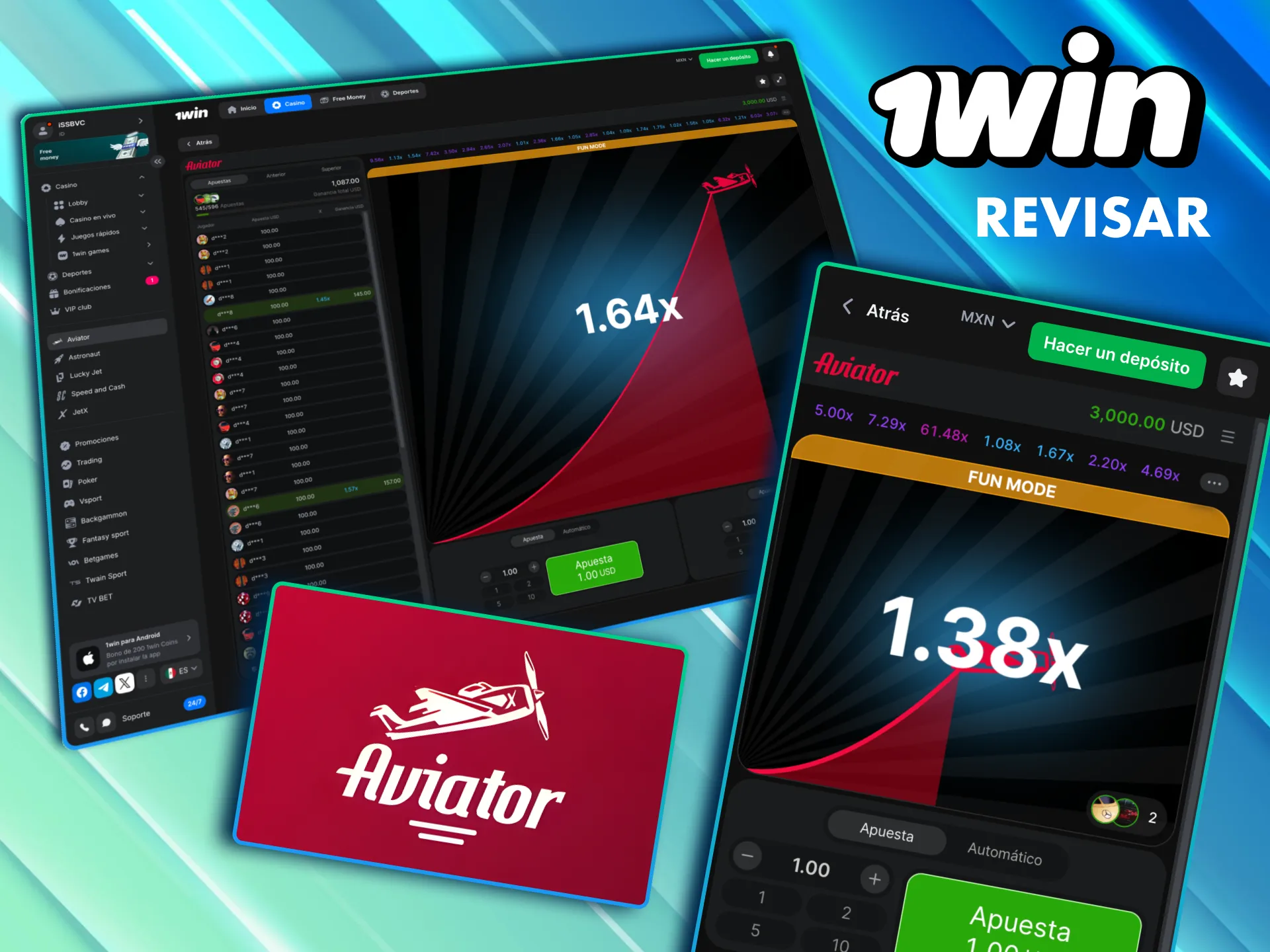 1Win Aviator te reta a retirar justo antes de que el avión desaparezca.