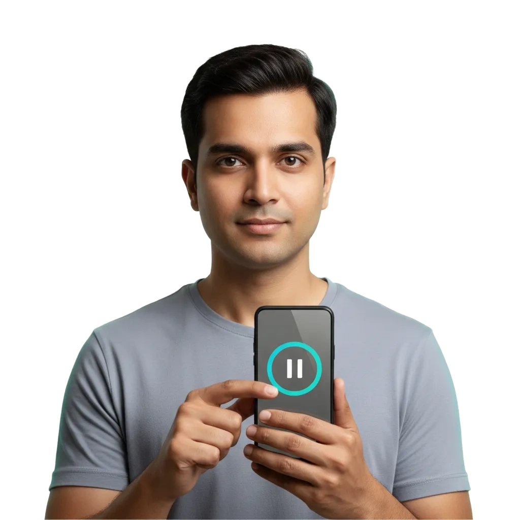 Ilustración de juego responsable: usuario ajusta límites en 1win México, con iconos de seguridad y apoyo.